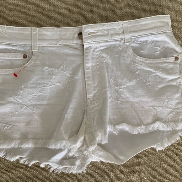 Stella McCartney White Denim Cut Off Ladies Shorts - Picture 8 of 12